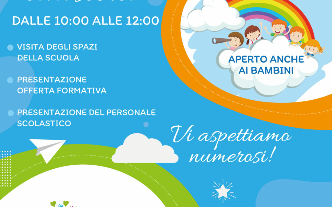 Open Day 13 gennaio 2024 Scuola Materna